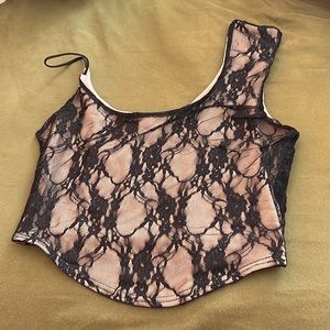 Lace crop top